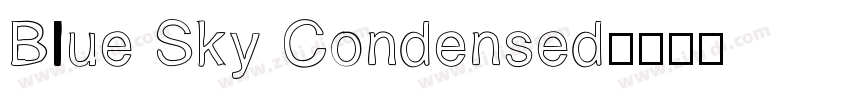 Blue Sky Condensed字体转换